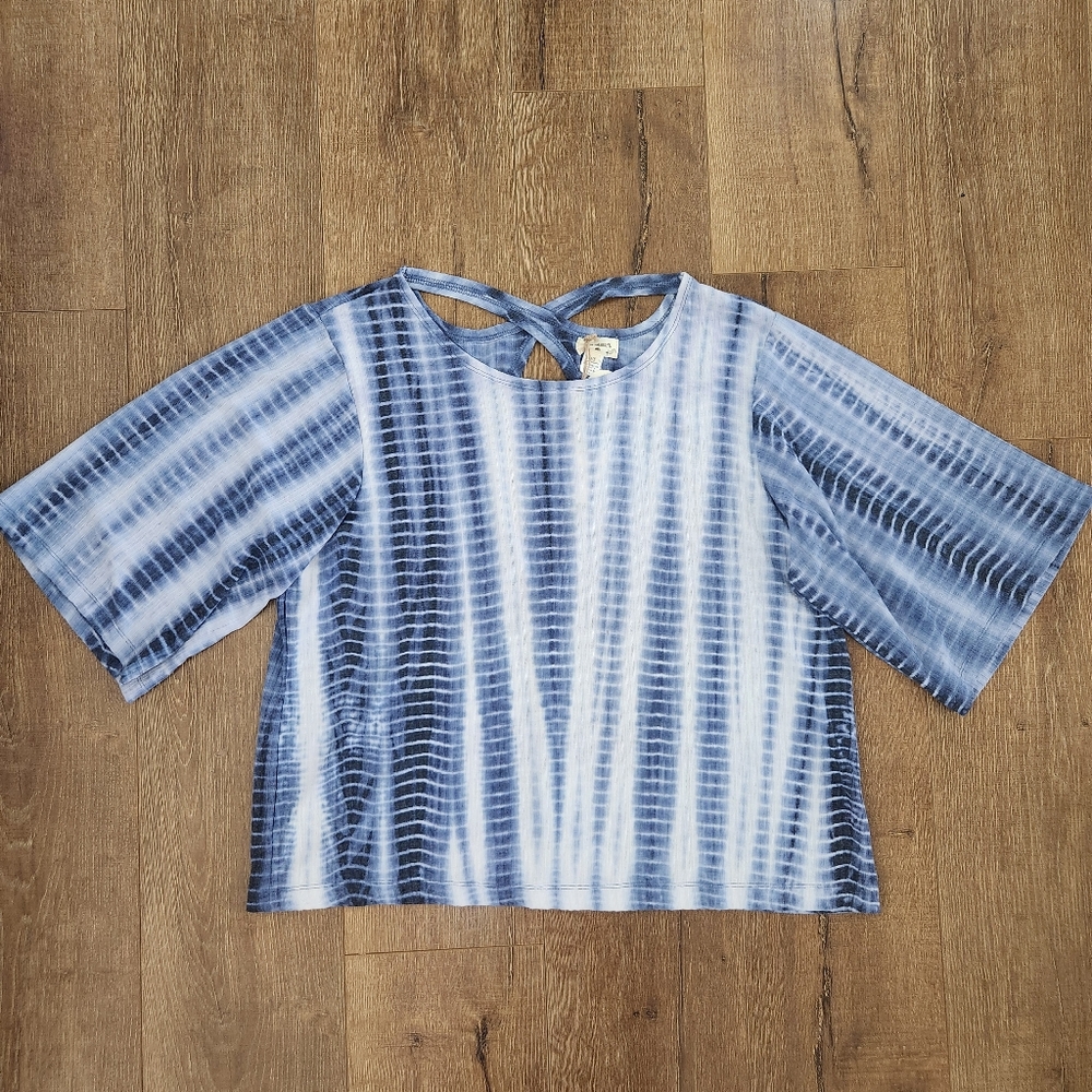NWT World Market tie dye knit Top OS lagenlook casual vacationcore summer casual